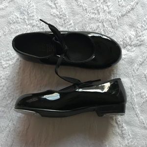 Black tap shoes